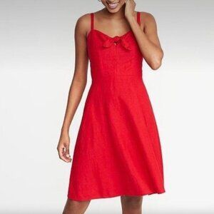 Old Navy Red Bow Front Dress